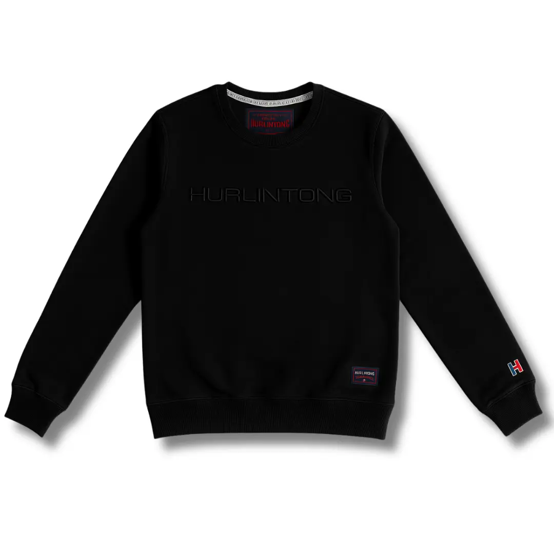 Buzo cuello redondo negro