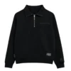 Buzo media cremallera negro para hombre
