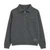 Buzo media cremallera gris para hombre