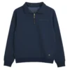 Buzo media cremallera azul para hombre