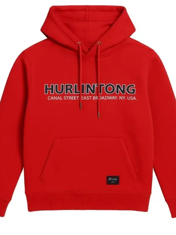 Buzo hombre rojo street