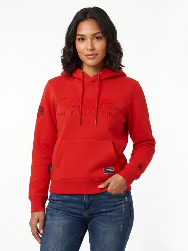 Buzo Rojo para Mujer con Capota Hurlintong Premium