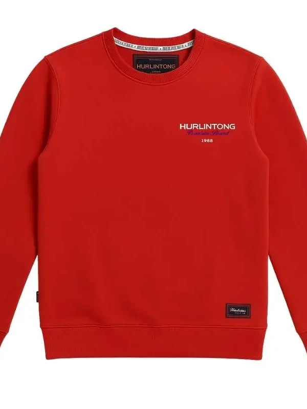 Buzo cuello redondo rojo