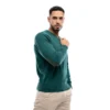 Buzo de Hilo Cuello V verde para Hombre