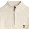 Buzo hilo cuello alto camel