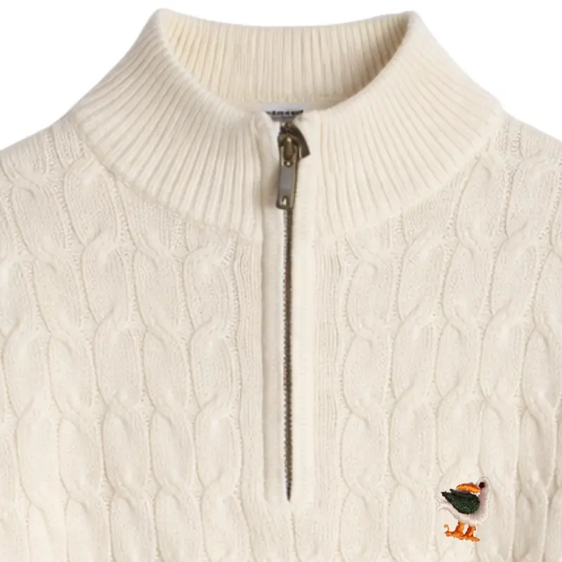 Buzo hilo cuello alto camel