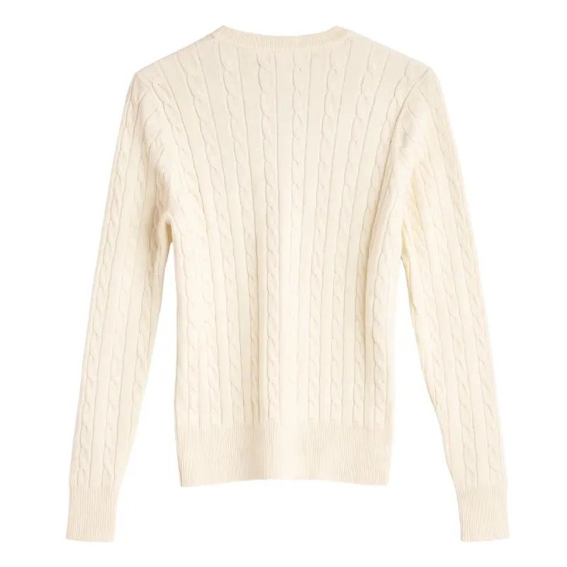 Sweater de hilo amarillo para mujer