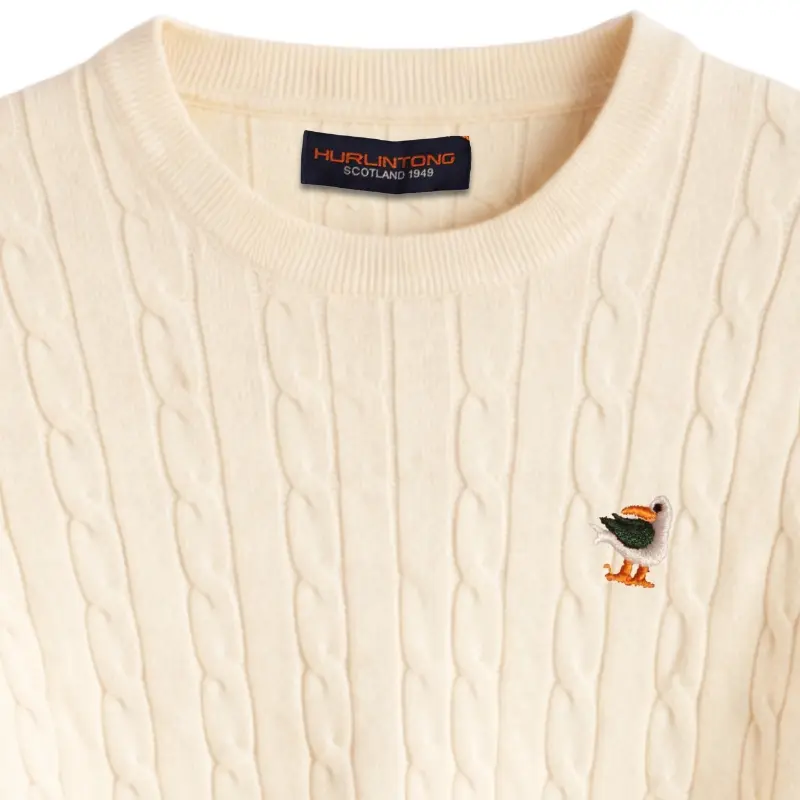 Sweater de hilo amarillo para mujer