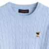 Sweater de hilo azul claro para mujer