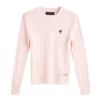 Sweater de hilo rosado para mujer