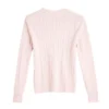 Sweater de hilo rosado para mujer