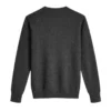 Buzo hilo cuello redondo gris oscuro