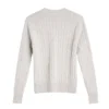 Buzo hilo cuello redondo gris