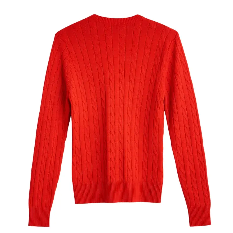 Buzo hilo cuello redondo rojo