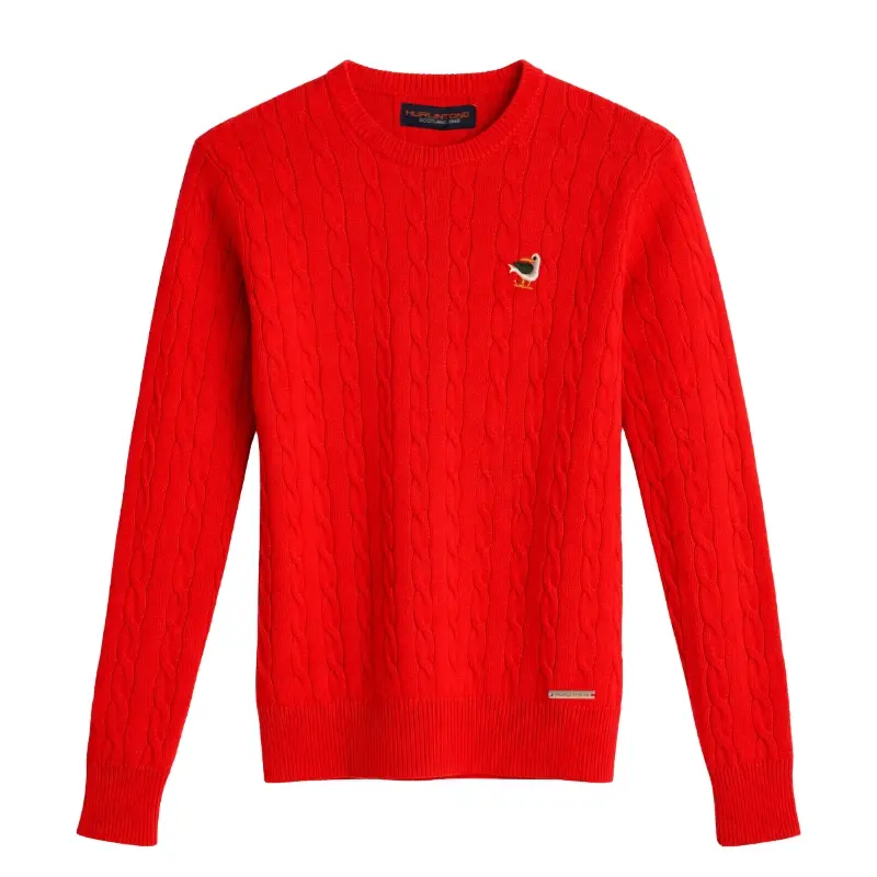 Buzo hilo cuello redondo rojo