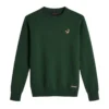 Buzo hilo cuello redondo verde