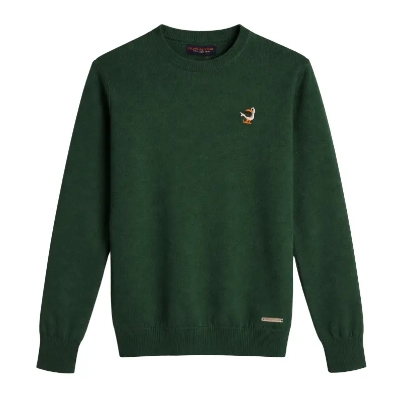 Buzo hilo cuello redondo verde