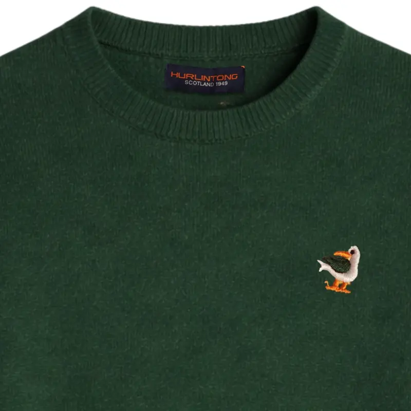 Buzo hilo cuello redondo verde