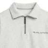 Buzo media cremallera gris claro para hombre