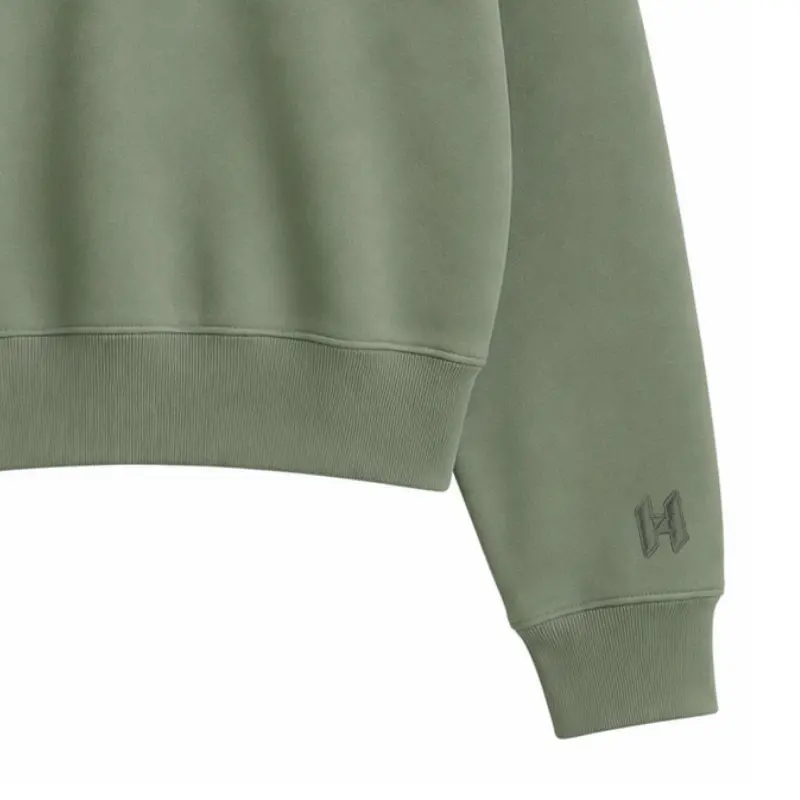 Buzo media cremallera verde Buzo media cremallera verde para mujer