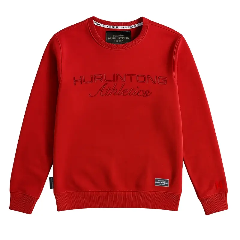 Buzo rojo para Hombre Cuello Redondo