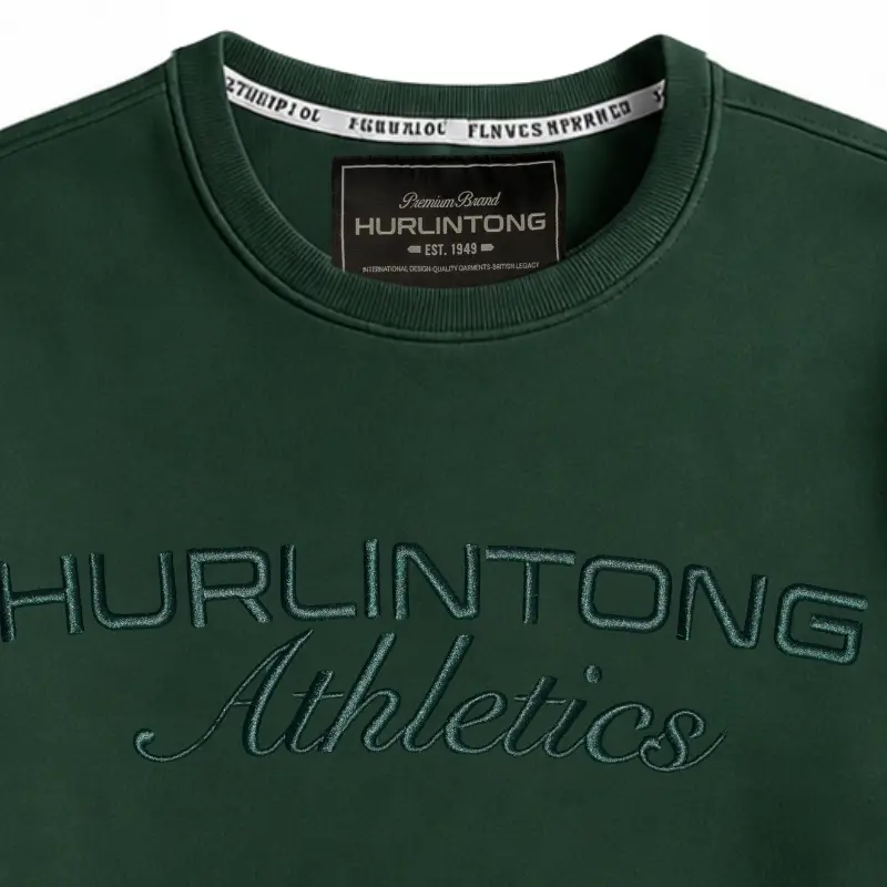 Buzo verde para Hombre Cuello Redondo