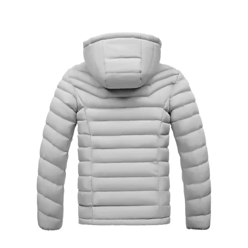 Chaqueta termica hombre gris claro