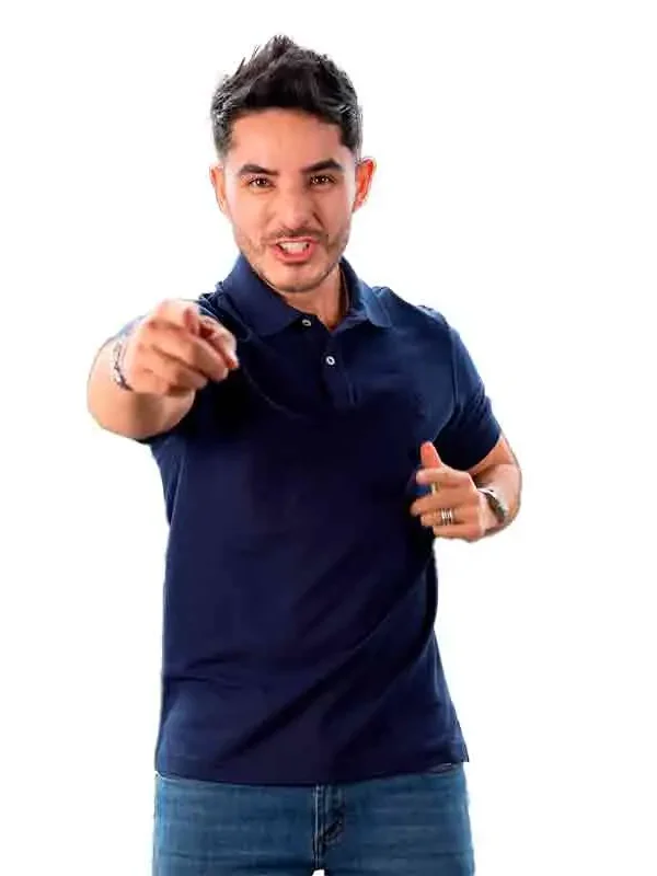 Polo Algodón Pima azul