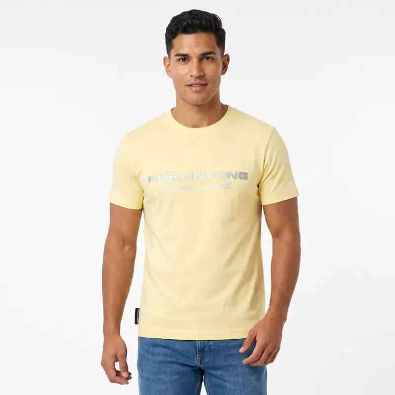 Camiseta Amarilla para Hombre Hurlintong Premium