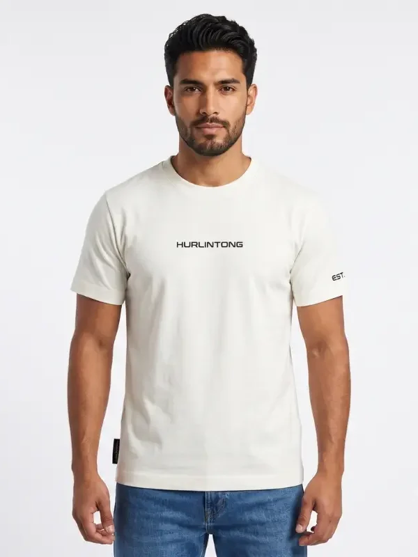 Camiseta Básica Blanca para Hombre Hurlintong Premium