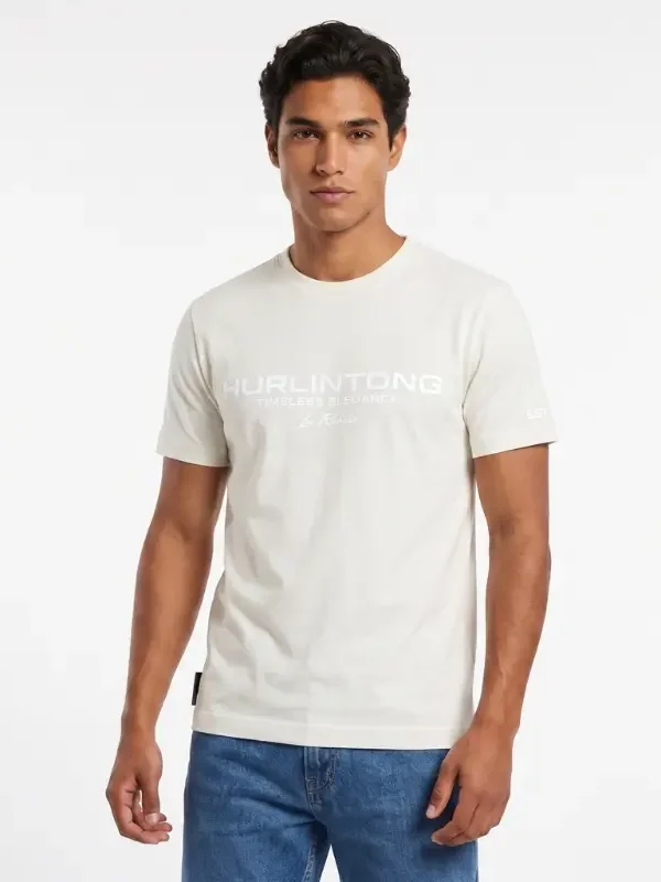 Camiseta Blanca para Hombre Hurlintong Premium