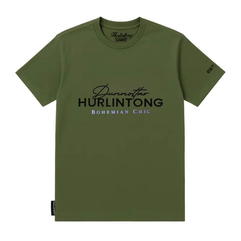 Camiseta Verde para Hombre Hurlintong Premium