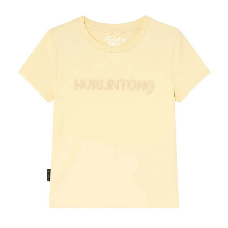 Camiseta amarillo pastel mujer