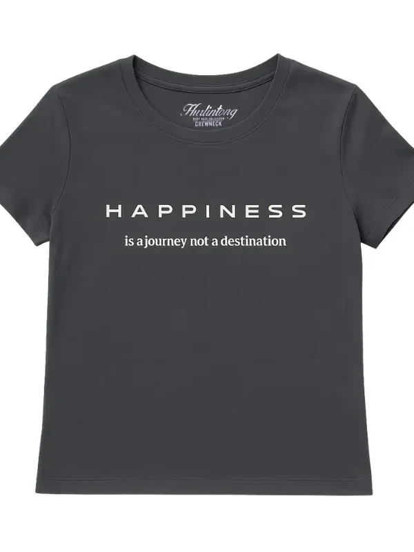 Camiseta gris oscuro mujer