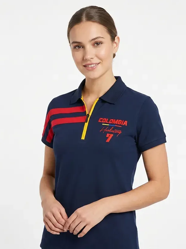 Camiseta Selección Colombia Azul Mujer