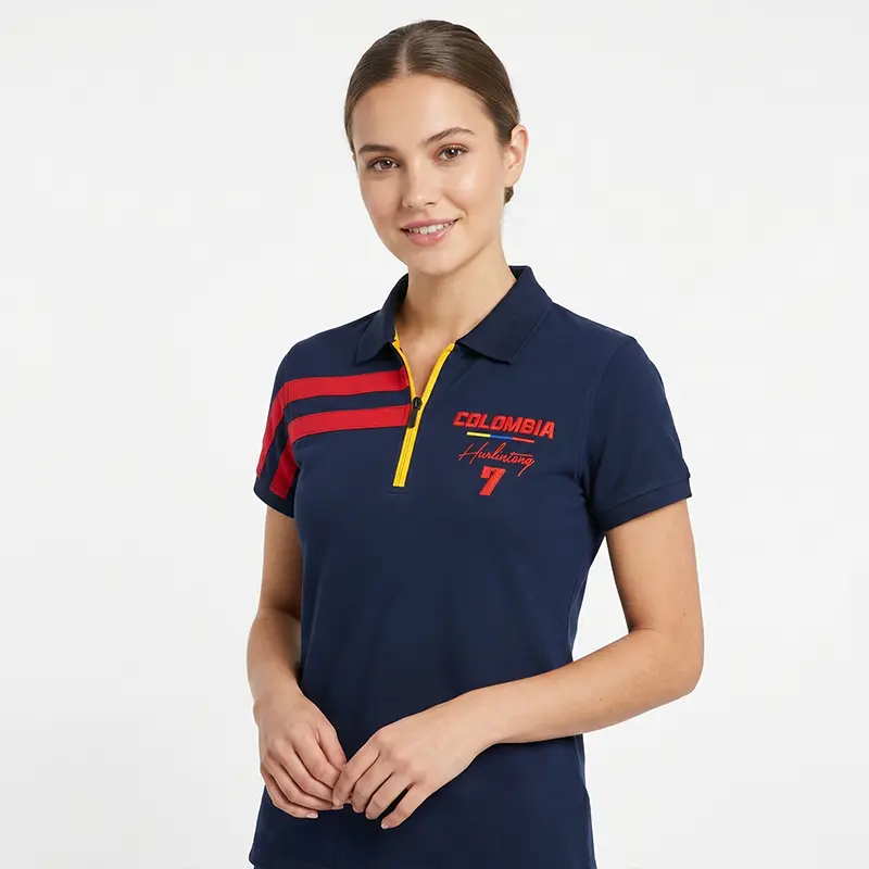 Camiseta Selección Colombia Azul Mujer