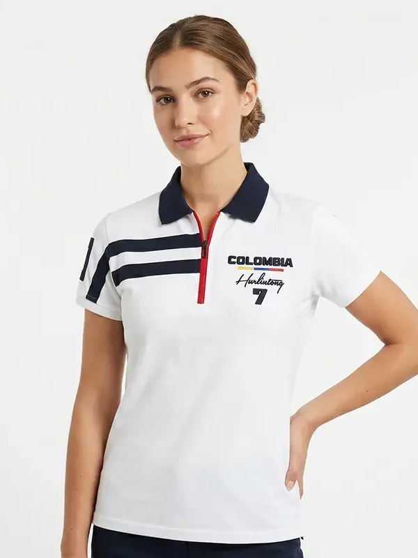 Camiseta Selección Colombia Blanca Mujer