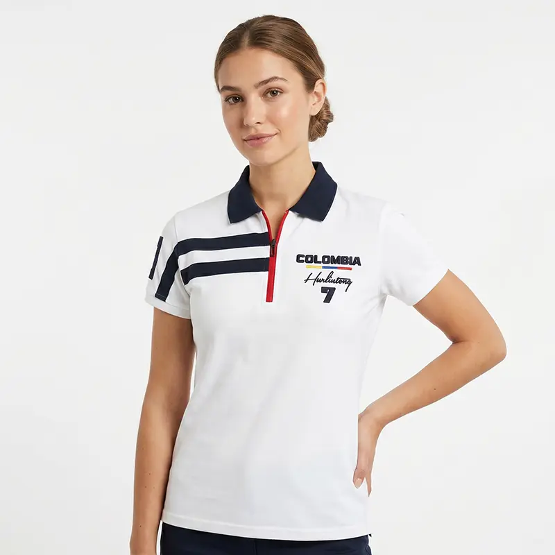 Camiseta Selección Colombia Blanca Mujer
