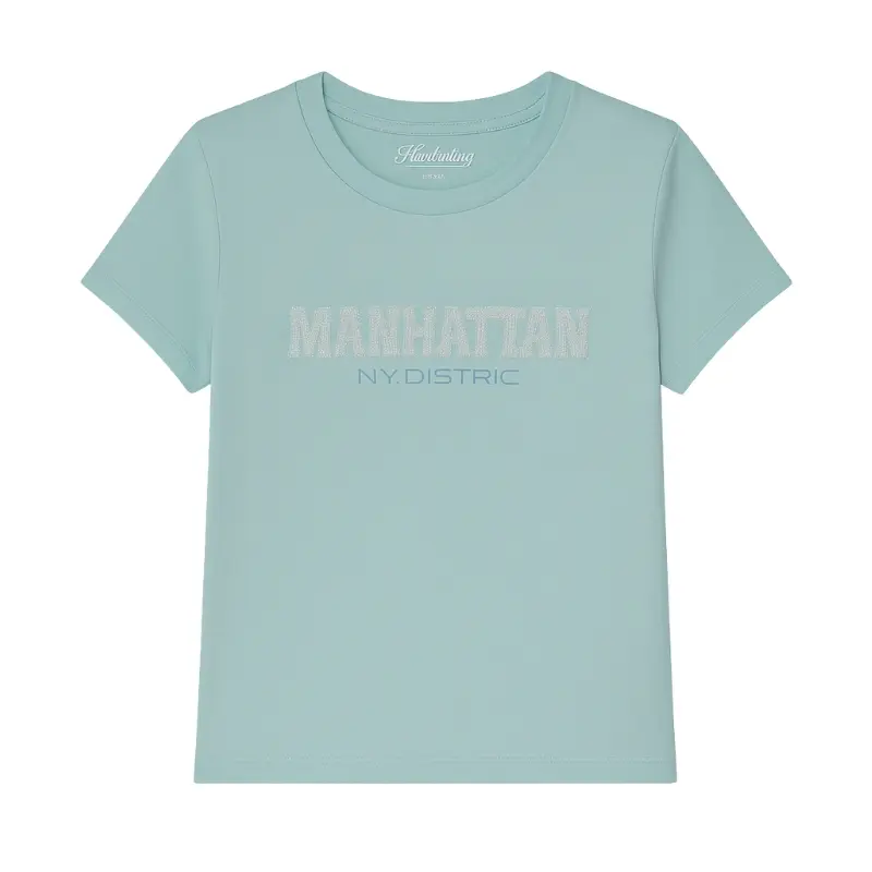 Camiseta verde pastel mujer