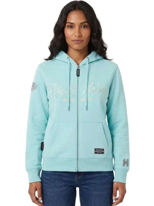Chaqueta Azul Cielo para Mujer Hurlintong Premium