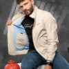 Chaqueta clásica camel hombre
