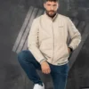 Chaqueta clásica camel hombre