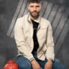 Chaqueta clásica camel hombre