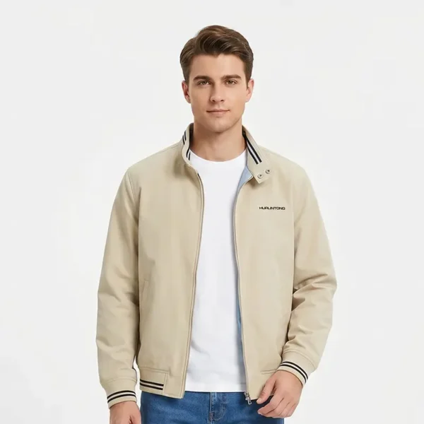Chaqueta clásica camel hombre