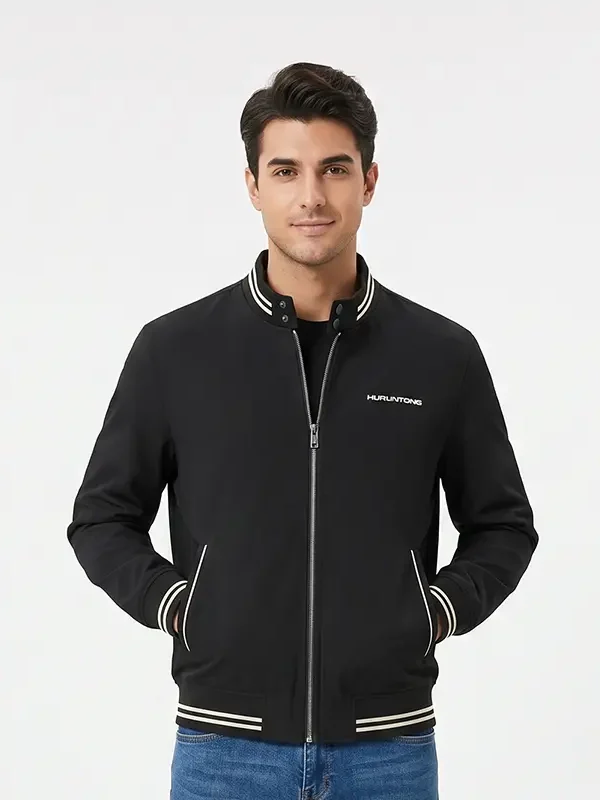 Chaqueta clásica negro hombre