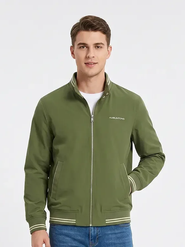 Chaqueta clásica verde hombre