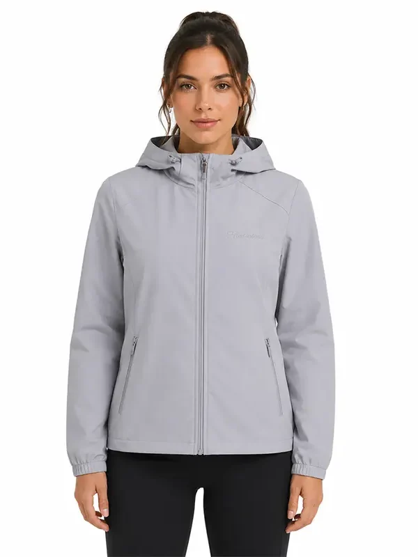 Chaqueta Deportiva Running Dry Fit Gris para Mujer