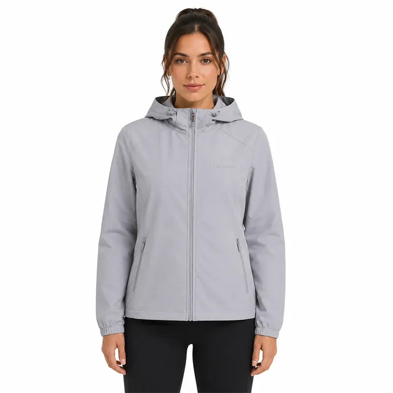 Chaqueta Deportiva Running Dry Fit Gris para Mujer