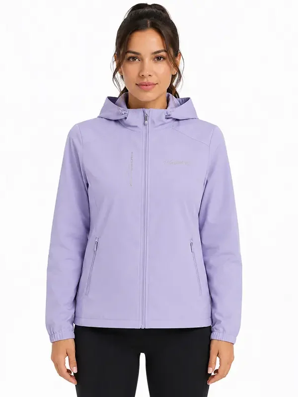 Chaqueta Deportiva Running Dry Fit Morado para Mujer