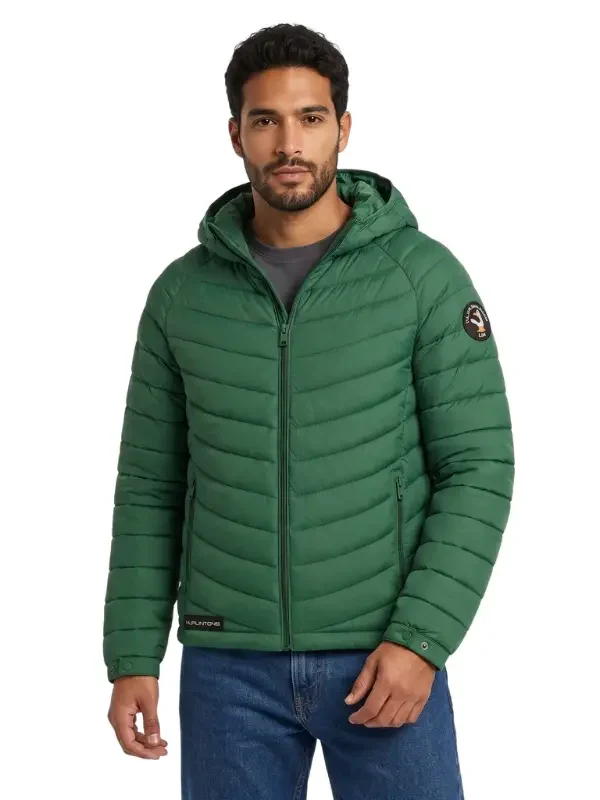 Chaqueta Impermeable Verde para Hombre Hurlintong Premium